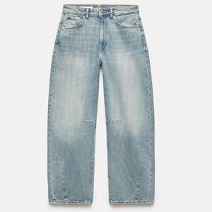 Zara Mid Waist Baggy Balloon Jeans